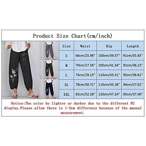  Kingspinner Capri Pants For Women Dressy Casual Patchwark Harem Pants Tapered Ankle Capris Trousers