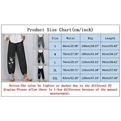  Kingspinner Capri Pants For Women Dressy Casual Patchwark Harem Pants Tapered Ankle Capris Trousers
