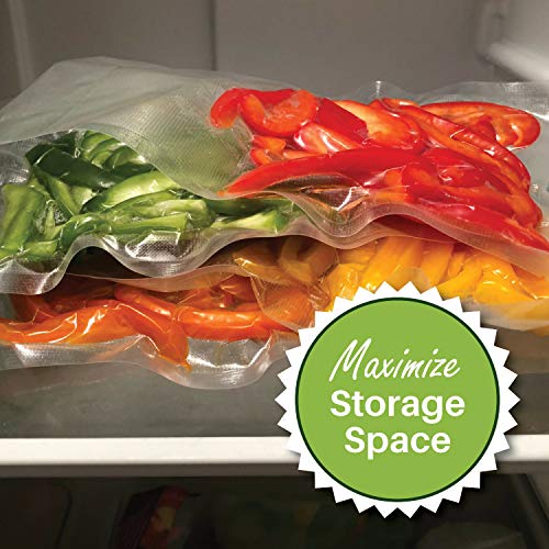  6 Jumbo 11" X 50' FoodVacBags Commercial Embossed Vacuum Sealer Saver Bags, Sous Vide, Food Storage