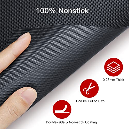  3 Pack Large Oven Liners For Bottom Of Electric Gas Oven, Reusable - Heavy Duty Non-Stick Teflon Oven Mats 15.8"x 23.7", Easy To Clean - Oven Floor Protector Liner -Reduce Food Spills And Stuck