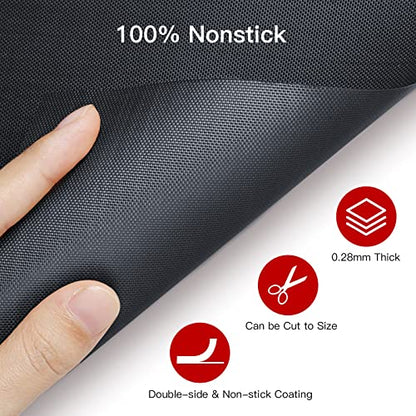  3 Pack Large Oven Liners For Bottom Of Electric Gas Oven, Reusable - Heavy Duty Non-Stick Teflon Oven Mats 15.8"x 23.7", Easy To Clean - Oven Floor Protector Liner -Reduce Food Spills And Stuck