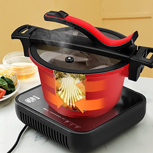  Pressure Cookers, 3-in-1 Electric Pressure Cooker, Slow Cooker, Rice Cookers, Steamer, Pressure Cooker With Visual Pot Lid, 4L Capacity, Large And Wide Size Is Ideal For Holiday Meals And Party