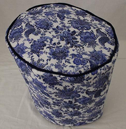  Cotton Cover Compatible With Keurig Coffee Brewing System (Little K, Blue Floral)