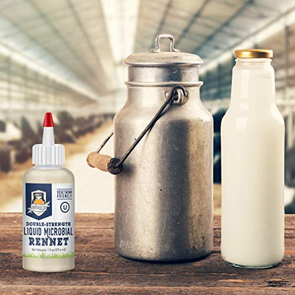  Liquid Microbial Rennet For Cheese Making | Vegetarian | Milk Coagulant | Make Cheese At Home Including Vegan Cheese |