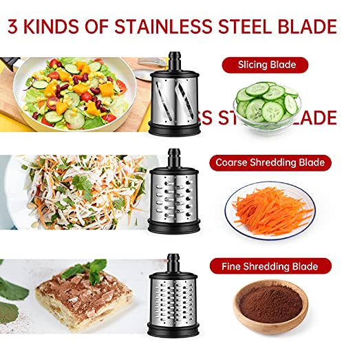  MZCHEF Slow Masticating Juicer Bundled With Slicer Shredder Attachments, Cold Press Juicer With Silent Motor And Reverse Function,3 Interchangeable Blades For Juicing And Shredding Cheese