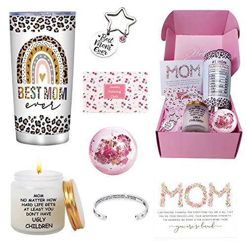  Ifts For Mom From Daughter Or Son, Birthday Day Gifts For Mom, Ideal New Mom Gifts Basket For Women, 7pcs Unique Mom Gifts Set For Christmas Mothers Day Birthday