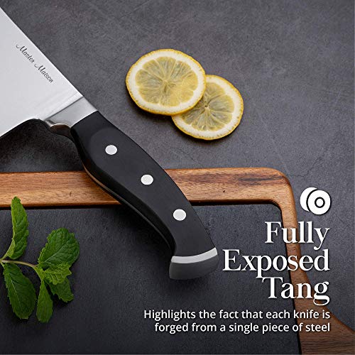  Kitchen Cleaver Knife Set - Stainless Steel Professional Blade & Bone Cutting Cleaver Knife - Sharp Butcher Knife - Best For Professional Chefs With Dual Sharpener & Edge Guard Cover