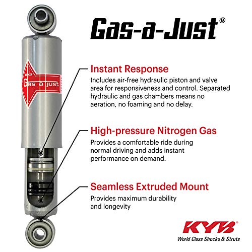  KYB 5510015 Gas-a-Just High Pressure Monotube Gas Strut, 1 Pack