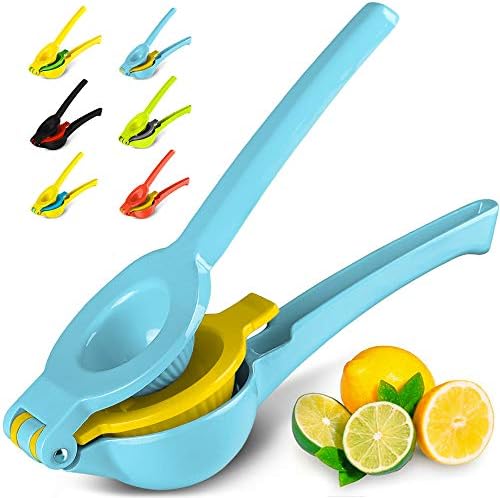  Metal 2-In-1 Lemon Lime Squeezer - Hand Juicer Lemon Squeezer - Max Extraction Manual Citrus Juicer