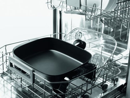  De'Longhi Electric Skillet With Tempered Glass Lid, 16" X 12", Black