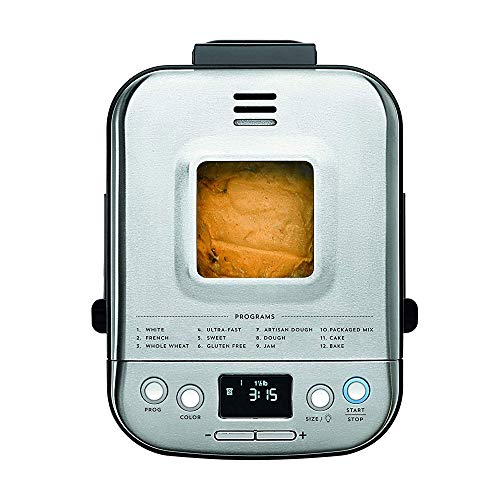  Cuisinart CBK-110 Compact Automatic Bread Maker, Silver + 1 YR CPS Enhanced Protection Pack