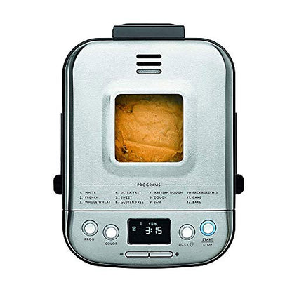  Cuisinart CBK-110 Compact Automatic Bread Maker, Silver + 1 YR CPS Enhanced Protection Pack