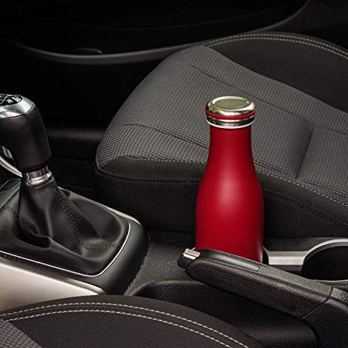 Lurch Urch Germany Thermal Bottle For Hot And Cold Drinks Made Of Double-Walled Stainless Steel (Burgundy, 16, Oz. | 0.5l)