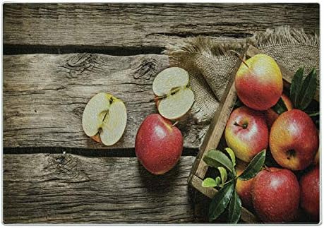  Ladybugs Cutting Board, Horizontal Border With Red Poppy Flower Bud Poppies Chamomile Wildflowers Lawn, Decorative Tempered Glass Cutting And Serving Board, Large Size, Green Red