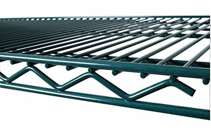  Commercial Green Epoxy Coated Wire Shelving 24 X 36 (2 Shelves) - NSF