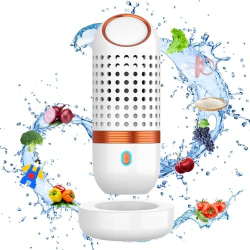  Fruit And Vegetable Washing, Vegetable Purifier Machine, Fruit Cleaner Device, Fruit Purifier For With OH-ion Purification Technology For Cleaning Fruit, Vegetable, Rice, Tableware