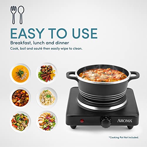  P-303 Single Burner Hot Plate, Black