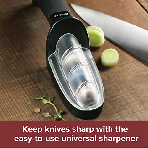  AlwaysSharp Kitchen Universal Knife Sharpening For Straight Blade Knives, 9 Inch, Black