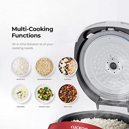  Uckoo CR-0351F Electric Heating Rice Cooker (Red), 7.80 X 8.90 X 11.50