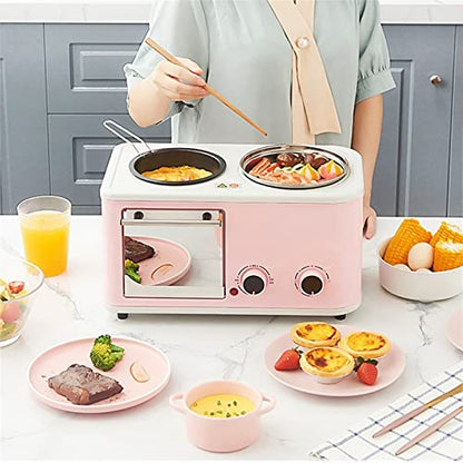  Mbj Bread Maker 3 In 1 Breakfast Maker Bread Toaster For Sandwiches Maker Electric Mini Oven Multifunctional Pancake Maker Frying Pan Machine (Color : Blue)