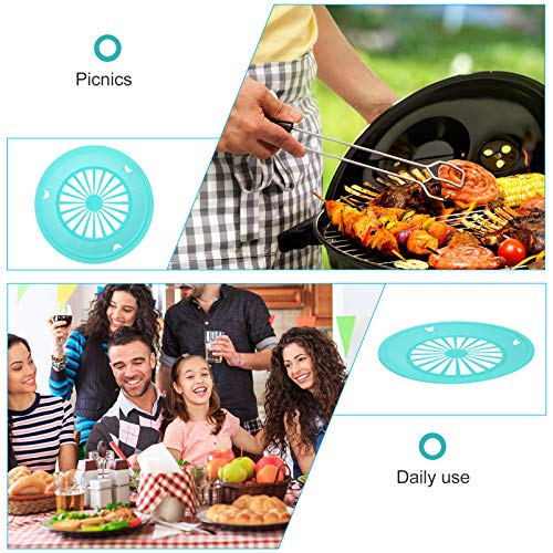  10Pcs Bbq Paper Plate Holder Reusable Plastic Paper Plate Holder Barbecue Paper Plate Round Plate Trays Plastic Dinnerware For Party BBQ And Camping Paper Plate Tray Picnic Disposable Plates Holder