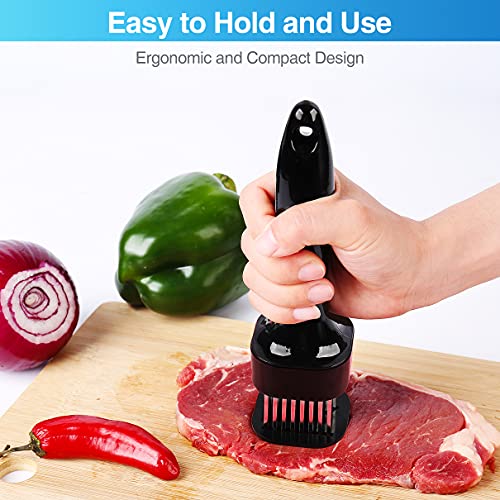  Vovoly Meat Tenderizer Tool, Meat Tenderizer With 24 Blades Ultra Sharp Stainless Steel, For Kitchen Cooking, Tenderizing Beef Steak Chicken Pork, BBQ