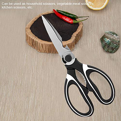  Kitchen Scissors Multifunctional Shear Stainless Steel Scissor For Kitchen Cloth Walnut