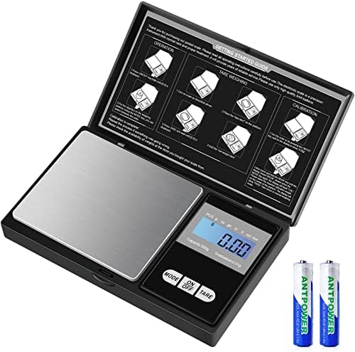  Pocket Gram Scale 500g X 0.01g, [7 Units] Diyife® Digital Grams Scale, Small Ounce Scale, Stainless Steel Jewelry Scale With Tare, Auto Off, LCD Back-Lit, Batteries Included