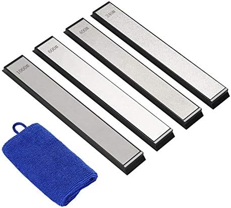  8 Pcs Diamond Sharpening Plates, IMAGE 120/240/400/600/1000/1500/2000/3000 Diamond Sharpener, Diamond Plate Sharpener, Kitchen Knife Grinding(6.3in*0.78in)