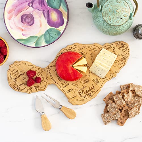  Destination Maui Serving And Cutting Board, Includes Hang Tie For Wall Display