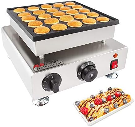  Poffertjes Maker | Dutch Pancakes Maker (25 Mini Pancakes (Heart-Shaped))