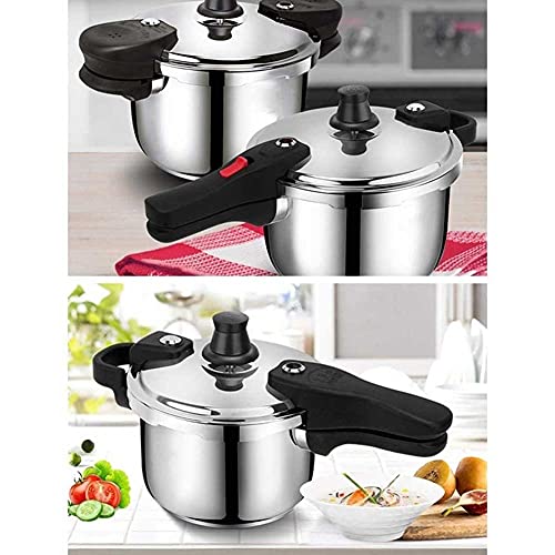  Stainless Steel Pressure Cooker Pressure Cooker, 304 Thick Household Gas Induction Cooker, General Purpose, Explosion-proof Safety Large Capacity (Size : 3L)