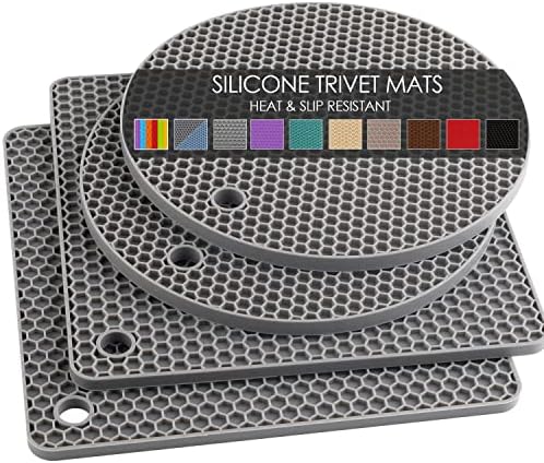  Silicone Microwave Mats, 12 Inch Multi-Use Microwave Mat Heat Resistant Pot Holders Hot Pads For Kitchen, Silicone Cover Pad For Microwave Oven Hot Pot Pans, Silicone Cover Pad, Light Gray 2 Pack