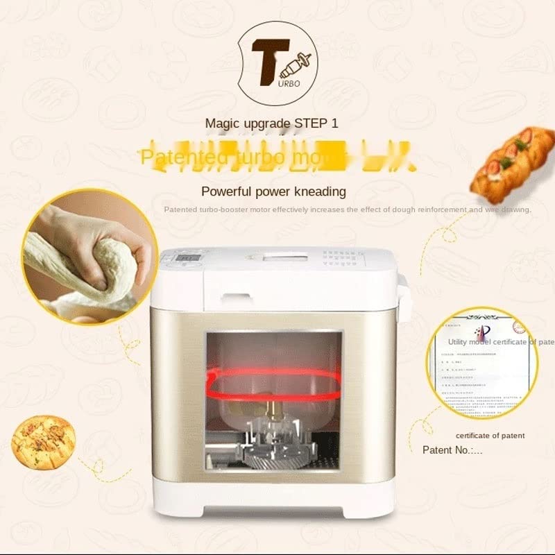  Thick Bread Maker Household Automatic Small Kneading And Fermentation Intelligent Steamed Bread Machine Multifunctional (Color : A)