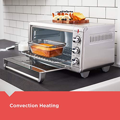 Black & Decker Lack+Decker TO3265XSSD Extra Wide Crisp ‘N Bake Air Fry Toaster Oven, Silver, Fits 9" X 13" Pan