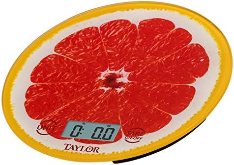 Taylor Citrus Glass Kitchen Scale, Orange