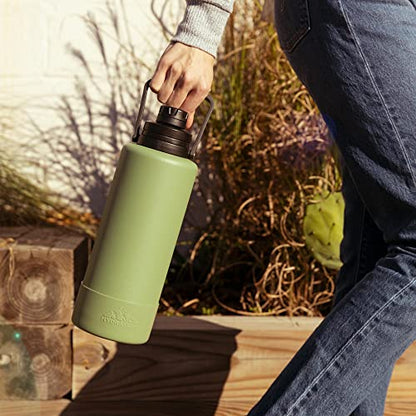  Adventure 67oz Insulated Water Bottle With Handle, Large Stainless Steel Thermos With Matching Rubber Boot, Double Wall Insulation Keeps Drinks Cold For 60 Hrs And Hot For 30 Hrs (Navy)