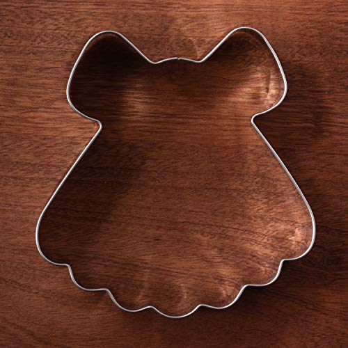  Princess Dress Cookie Cutter - 4 X 4.2 Inches - Stainless Steel