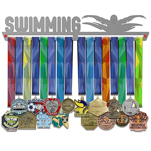  Wimming Medal Hanger Display - Wall Mounted Award Metal Holder - 100% Stainless Steel Rack For Champions