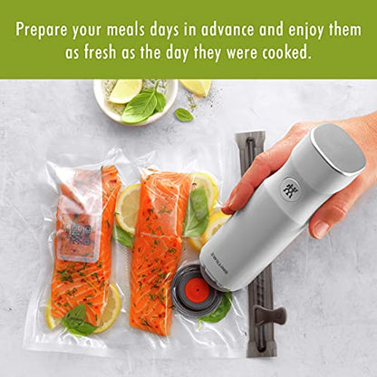 Zwilling Fresh & Save Set 30-pc Vacuum Sealer Bag For Food, 1/2 Gallon, Sous Vide Bag, Reusable Food Storage Bag For Meal Prep, Reusable Snack Bags, Dishwasher Safe, Small, Clear