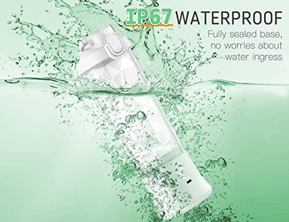  20oz Portable Blender For Shakes And Smoothies With 6 Blades, 5000mAh Battery And 270W 23000RPM Rechargeable Fruit Juicer With 2 Mixing Modes & LED Light, BAP-Free & IP67 Waterproof Personal Blender For Travel