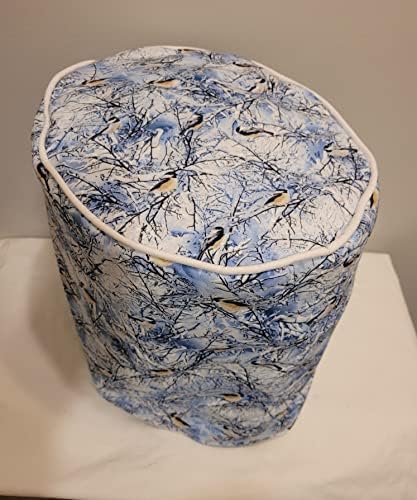  Cotton Cover Compatible With Keurig Coffee Brewing System (Little K, Blue Floral)