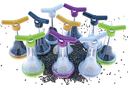  Culbuto Rock N' Roll Salt Mill, 8", Green