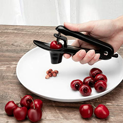  Cherry Pitter Tool Cherries Corer Pitter Tool Stainless Steel Fruit Pit Remover For Cherry Jam With Lock Design