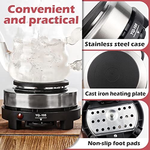  Mini Electric Heater Stove, 500W Multi-Function Portable Stove Kitchen Cooktop Electric Heater For Ceramic Glass Stainless Steel Kitchen Utensils