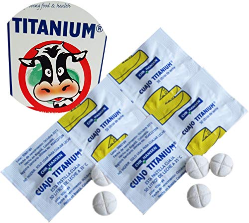  20 X Cuajo Titanium Rennet Tablets For Any Type Of Cheese 20 Tablets For 1000L Of Milk