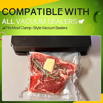  Vacuum Sealer Bags (2 Rolls-11" X 50') For Food Saver Commercial Grade, BPA Free, Heavy Duty Great For Vac Storage, Meal Prep