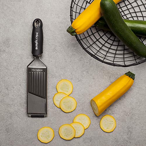 Microplane Kitchen Grater Set (Zester & Vegetable Slicer) For Parmesan, Citrus Fruits, Nutmeg, Potatoes, Zucchini And Cucumber With Stainless Steel Blade