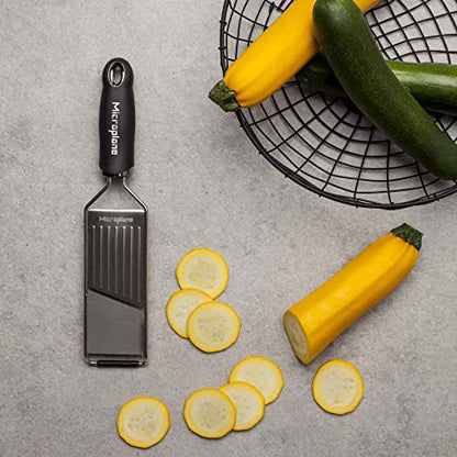 Microplane Kitchen Grater Set (Zester & Vegetable Slicer) For Parmesan, Citrus Fruits, Nutmeg, Potatoes, Zucchini And Cucumber With Stainless Steel Blade