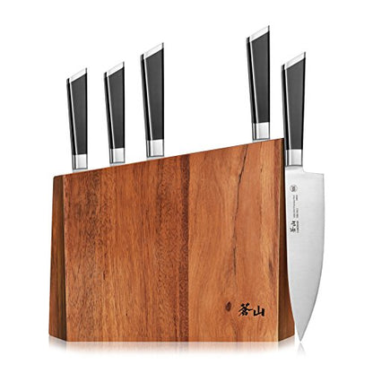  Y2 Series Knife Set, 6-Piece German Steel Block, Silver